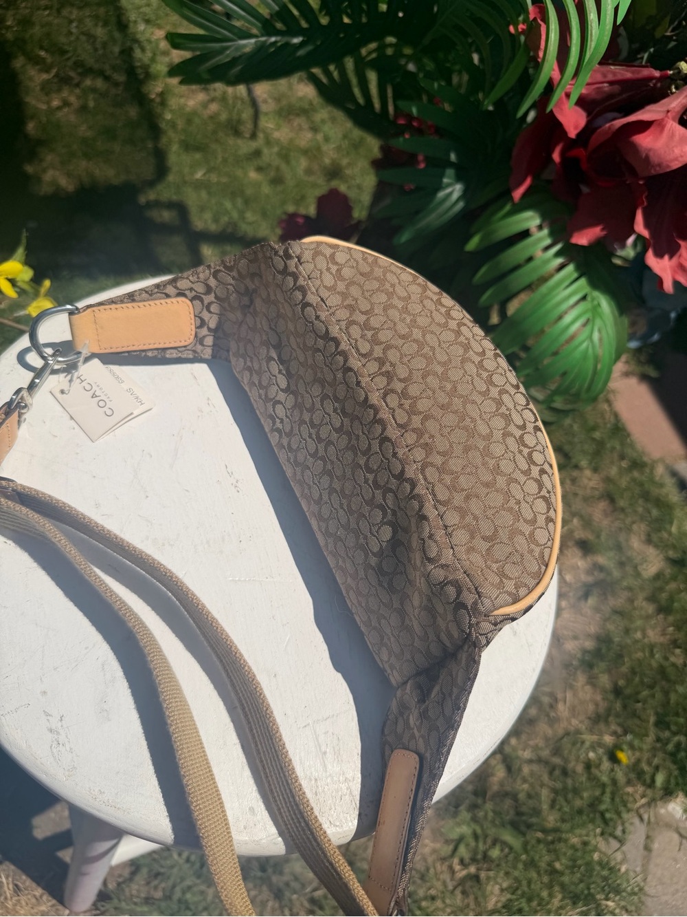 Coach Brown Monogram Waist Bag - Picture 6 of 8